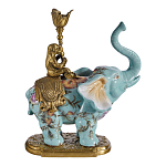Подсвечник в виде слона из фарфора с бронзовыми элементами Elephant in the Garden of Eden варинант исполнения - 4 | Loft Concept в Ростове-на-Дону