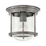 Потолочный светильник для ванных комнат с цилиндрическим стеклянным плафоном и одной лампой Hinkley варинант исполнения - 1 | Loft Concept в Ростове-на-Дону