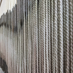 Пейзаж из нитей Макраме Wall decor Black and White Landscape варинант исполнения - 3 | Loft Concept в Ростове-на-Дону