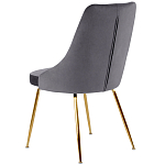 Стул в серой велюровой обивке Ward Grey Velour Chair варинант исполнения - 4 | Loft Concept в Ростове-на-Дону
