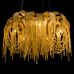 Люстра подвесная круглая с изогнутыми металлическими дугами и ниспадающими цепочками 65 см Atlantis Chain варинант исполнения - 8 | Loft Concept в Ростове-на-Дону