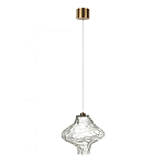 Подвесной светильник с плафоном из фактурного прозрачного стекла Light Ensemble варинант исполнения - 8 | Loft Concept в Ростове-на-Дону