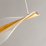 Люстра линейная с изогнутым плафоном Wave Line варинант исполнения - 9 | Loft Concept в Ростове-на-Дону