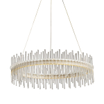 Люстра круглая с прозрачными стеклянными трубками 51 см Nembus варинант исполнения - 1 | Loft Concept в Ростове-на-Дону