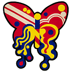 Дизайнерский ковер в виде бабочки Poltronova Tappeto Farfalla Rug варинант исполнения - 1 | Loft Concept в Ростове-на-Дону