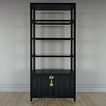 Стеллаж со стеклянными полками Elsa Dreams Black варинант исполнения - 5 | Loft Concept в Ростове-на-Дону