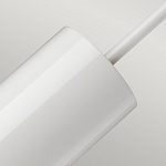 Подвесной светильник белого цвета с вытянутым цилиндрическим плафоном с косым срезом Elstead Lighting варинант исполнения - 4 | Loft Concept в Ростове-на-Дону