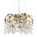 Люстра с декоративными подвесками из прозрачного стекла в форме монеток FAIRYTREE Light варинант исполнения - 1 | Loft Concept в Ростове-на-Дону