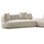 Угловой диван Calypso с поворотным механизмом и пуфом   варинант исполнения - 2 | Loft Concept в Ростове-на-Дону