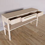 Дизайнерская Консоль с полкой и ящиком Primo Светлый дуб варинант исполнения - 6 | Loft Concept в Ростове-на-Дону