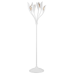 Торшер белый с плафонами в виде лепестков Delicate Flower варинант исполнения - 1 | Loft Concept в Ростове-на-Дону