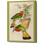 Постер на холсте с изображением птиц Blooming Birds Poster варинант исполнения - 3 | Loft Concept в Ростове-на-Дону