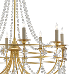 Люстра с декором из прозрачных бусин Glowing Crystals варинант исполнения - 1 | Loft Concept в Ростове-на-Дону