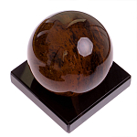 Настольный письменный набор с часами из природного камня обсидиана Royal Set варинант исполнения - 6 | Loft Concept в Ростове-на-Дону