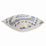 Чехол на подушку с узором в этно-стиле Blue Ikat варинант исполнения - 1 | Loft Concept в Ростове-на-Дону