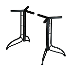 Обеденный стол с прямоугольной столешницей из стекла на черных металлических ножках White Marble варинант исполнения - 5 | Loft Concept в Ростове-на-Дону