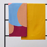 Плед из хлопка с абстрактным принтом Elysian Flow Ember варинант исполнения - 7 | Loft Concept в Ростове-на-Дону