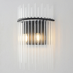 Бра со стеклянными прозрачными трубками и черным металлическим каркасом Nembus варинант исполнения - 2 | Loft Concept в Ростове-на-Дону