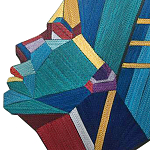 Арт объект на стену из нитей Девушка и Солнце wall panel Girl and Sun варинант исполнения - 1 | Loft Concept в Ростове-на-Дону