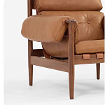 Кресло с деревянным каркасом и обивкой из натуральной кожи Medieval Furniture варинант исполнения - 6 | Loft Concept в Ростове-на-Дону