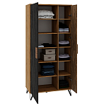 Шкаф двухдверный с 2-мя отделами с полками Stone Effect варинант исполнения - 4 | Loft Concept в Ростове-на-Дону