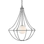 Подвесной светильник из тонких прутьев в форме колокола Forged Thin Rods варинант исполнения - 1 | Loft Concept в Ростове-на-Дону