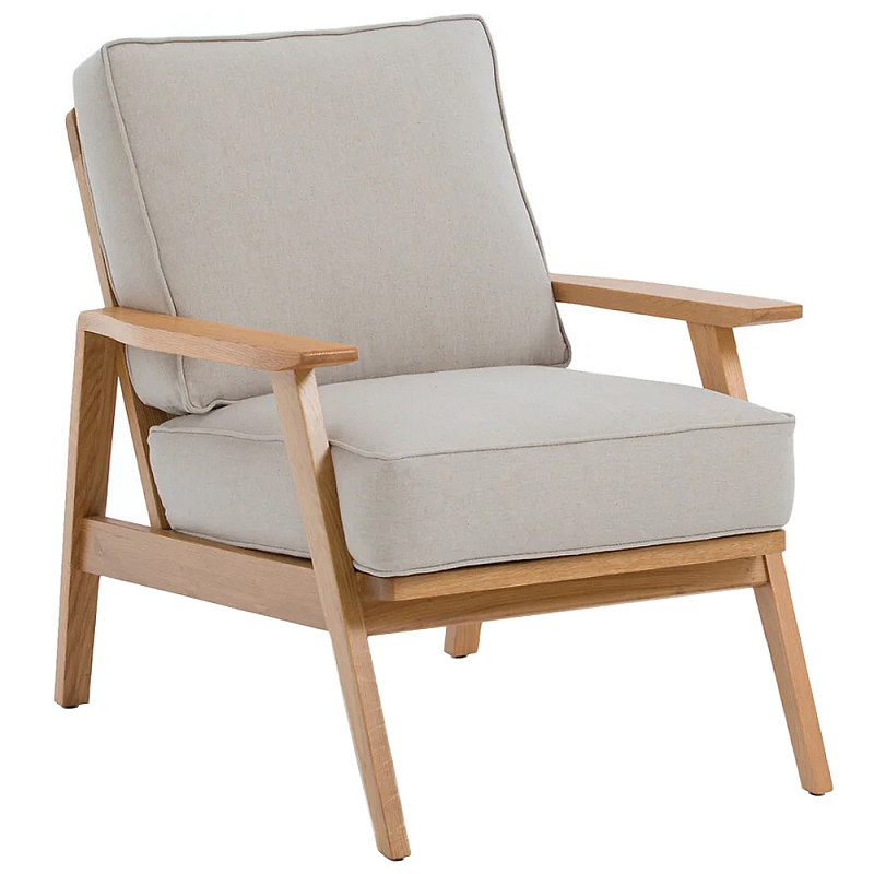       Deniaud Oak Beige Armchair    -- | Loft Concept 