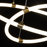 Люстра подвесная с двумя пересекающимися белыми светодиоидными кольцами Luke Lampco Tracer Lamp варинант исполнения - 5 | Loft Concept в Ростове-на-Дону