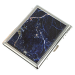 Портсигар на 10 сигарет с газовой зажигалкой из натурального камня Содалит Stone Cigarettes Cases варинант исполнения - 1 | Loft Concept в Ростове-на-Дону