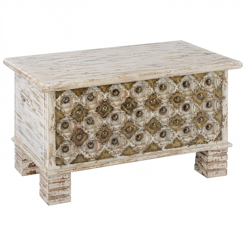  Antique Indian chest with pearls     -- | Loft Concept 