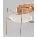 Стул Doe с подклокотниками молочный варинант исполнения - 3 | Loft Concept в Ростове-на-Дону