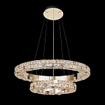 Люстра из 2-х колец с мозаичным хрустальным оформлением Sparks of Crystal варинант исполнения - 1 | Loft Concept в Ростове-на-Дону