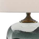 Настольная лампа с волнистым принтом Green Wavy Lamp варинант исполнения - 1 | Loft Concept в Ростове-на-Дону