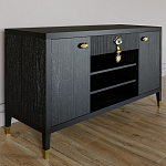 Комод-буфет Elsa Dreams Black с открытыми полками   варинант исполнения - 2 | Loft Concept в Ростове-на-Дону