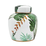 Ваза с крышкой фарфоровая с ручной росписью Leopard Collection  варинант исполнения - 2 | Loft Concept в Ростове-на-Дону