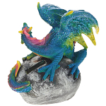 Декоративная статуэтка Дракон Blue Multicolor Dragon Statuette варинант исполнения - 2 | Loft Concept в Ростове-на-Дону