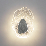 Бра с волнообразным стеклянным плафоном и вставкой из мрамора Liquid Stone варинант исполнения - 3 | Loft Concept в Ростове-на-Дону