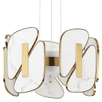 Люстра с мраморными вставками Marble Plates варинант исполнения - 1 | Loft Concept в Ростове-на-Дону