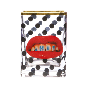 Ваза Glass Vase Shit Pois