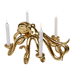 Большой Подсвечник золотой Осьминог Gold Octopus Candlestick  варинант исполнения - 1 | Loft Concept в Ростове-на-Дону