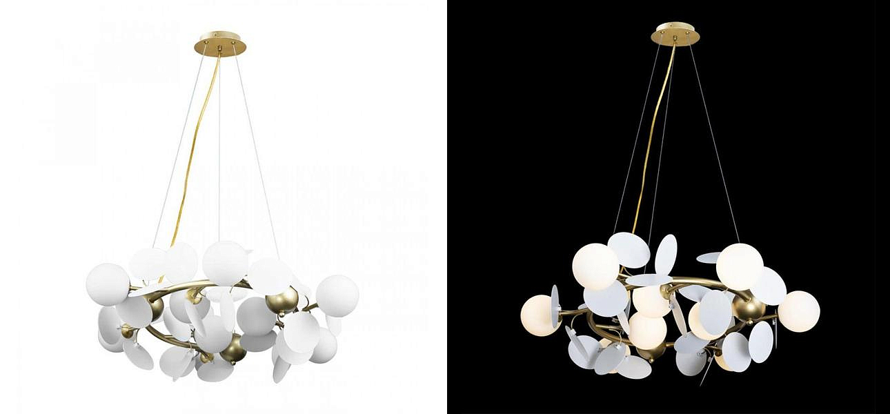 Люстра MATISSE Chandelier White диаметр 70 Люстра MATISSE Chandelier White диаметр 70 - Loft-Concept в Ростове-на-Дону