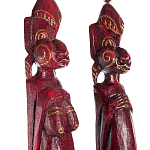 Комплект из 2-х деревянных статуэток Asmat Statuettes Red варинант исполнения - 3 | Loft Concept в Ростове-на-Дону