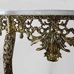 Консоль из бронзы с мраморной столешницей Bronze Console варинант исполнения - 1 | Loft Concept в Ростове-на-Дону