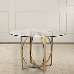 Стол обеденный круглый с основанием из 2-х пересекающихся колец Modern Geometric Silhouette варинант исполнения - 2 | Loft Concept в Ростове-на-Дону