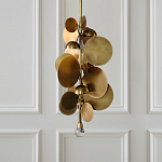 Люстра креативная из дисков цвета латунь Constellation Light and Style варинант исполнения - 2 | Loft Concept в Ростове-на-Дону