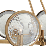 Люстра круглая с прозрачными рельефными плафонами Crystal Prism варинант исполнения - 2 | Loft Concept в Ростове-на-Дону