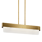 Люстра подвесная прямоугольная цвета латунь Kichler варинант исполнения - 1 | Loft Concept в Ростове-на-Дону