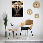 Бра в форме диска из натурального камня с декоративным центральным элеменом Cryptocrystalline Stone варинант исполнения - 2 | Loft Concept в Ростове-на-Дону