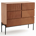 Комод с геометрическим рисунком на ящиках Anders Dark Wood варинант исполнения - 1 | Loft Concept в Ростове-на-Дону