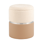 Пуф Mauldine с ящиком бежевый с экокожей варинант исполнения - 1 | Loft Concept в Ростове-на-Дону